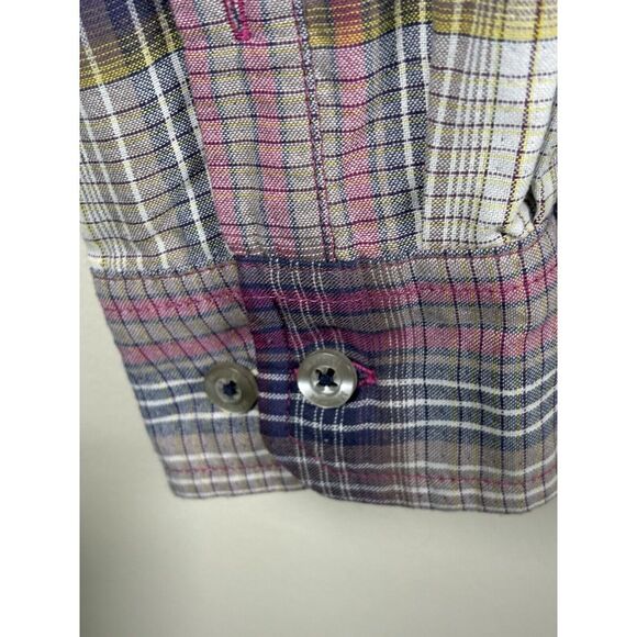 Marmot Shirt Womens S‎ Purple Plaid Long Sleeve Button Front Blouse Small - Picture 9 of 11